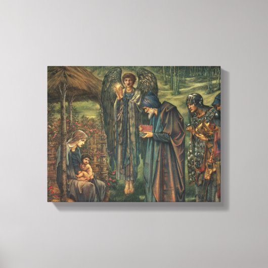 Edward Burne-Jones - De ster van Bethlehem Canvas Afdruk (Voorkant)