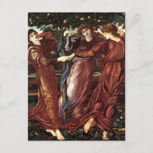 Edward Burne-Jones: De tuin van de heserides Briefkaart