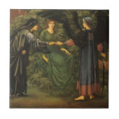 Edward Burne-Jones - Hart van het Roos Tegeltje (Voorkant)