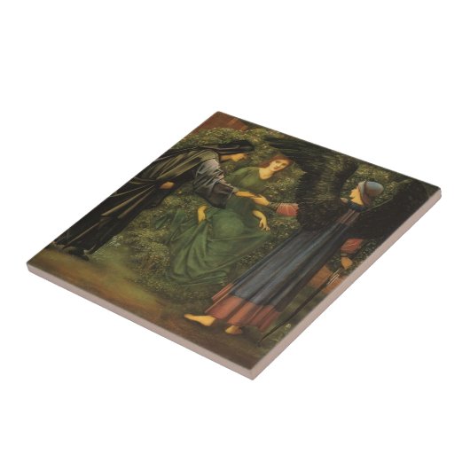 Edward Burne-Jones - Hart van het Roos Tegeltje (Zijkant)