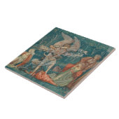 Edward Burne-Jones - Het passeren van Venus Tegeltje (Zijkant)