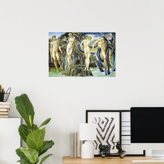 Edward Burne-Jones Perseus en Andromeda Poster (Thuiskantoor)