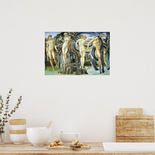 Edward Burne-Jones Perseus en Andromeda Poster (Keuken)