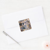 Edward Burne-Jones- Perseus en de Zee nimfen Vierkante Sticker (Envelop)