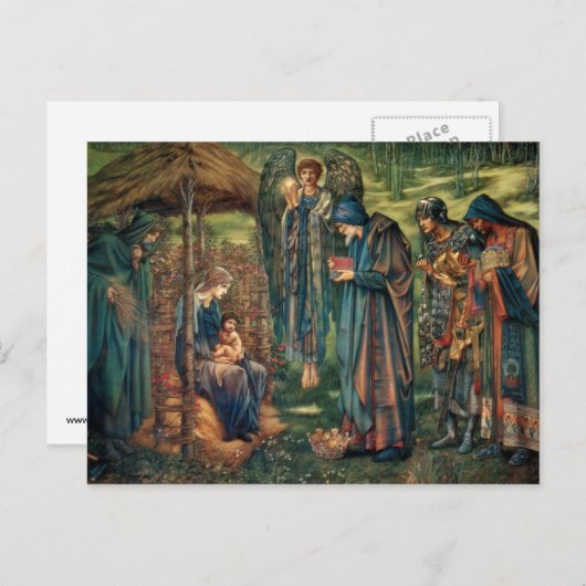 Edward Burne-Jones: Ster van Bethlehem Briefkaart (Voorkant / Achterkant)