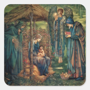 Edward Burne-Jones: Ster van Bethlehem Vierkante Sticker