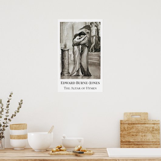 Edward Burne-Jones The Altar of Hymen Poster (Keuken)