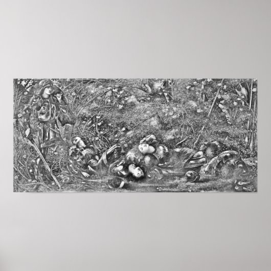 Edward Burne-Jones The Briar Wood Poster (Voorkant)
