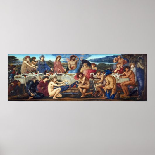 Edward Burne-Jones The Feast of Peleus Poster (Voorkant)