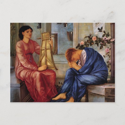Edward Burne-Jones- The Lament Briefkaart (Voorkant)