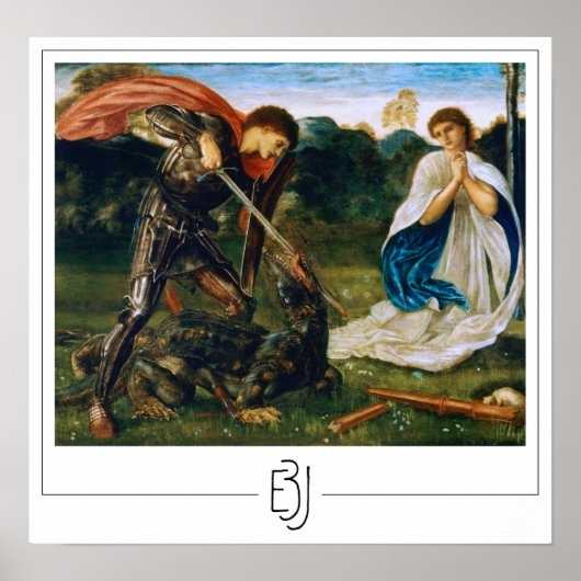 Edward Burne-Jones Zedign Art Poster #101 (Voorkant)