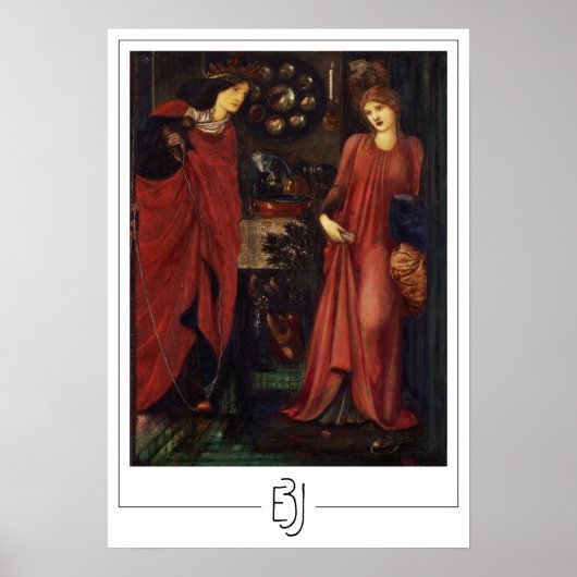 Edward Burne-Jones Zedign Art Poster #5 (Voorkant)