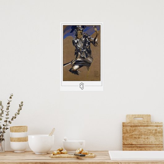 Edward Burne-Jones Zedign Art Poster #7 (Keuken)