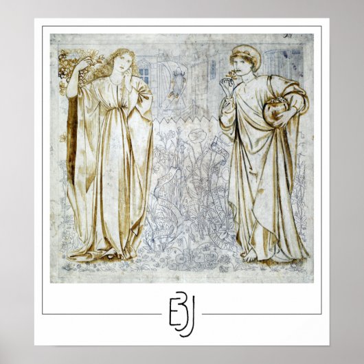 Edward Burne-Jones Zedign Art Poster #92 (Voorkant)