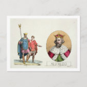 Edward Confessor en de Koning Alfred, plateert 7 Briefkaart (Voorkant)
