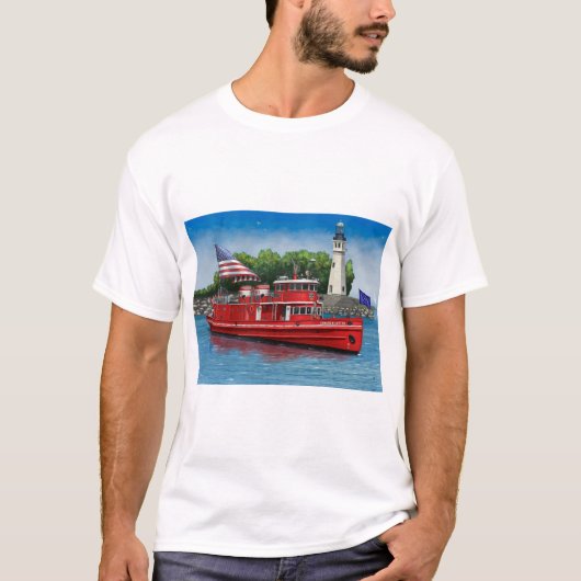 Edward Cotter Fireboat of Buffalo T-shirt (Voorkant)