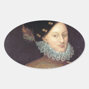 Edward de Vere, 17th Earl of Oxford Ovale Sticker