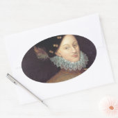 Edward de Vere, 17th Earl of Oxford Ovale Sticker (Envelop)