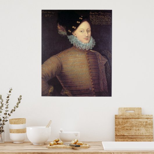 Edward de Vere, 17th Earl of Oxford Poster (Keuken)