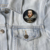 Edward De Vere is Shakespeare! Ronde Button 5,7 Cm (In situ)