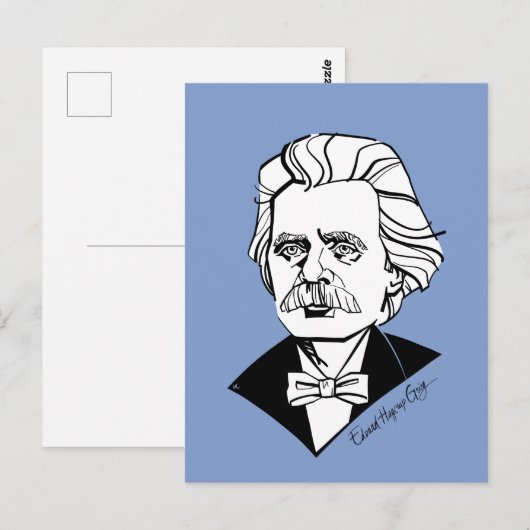 Edward Elgar Briefkaart (Voorkant / Achterkant)