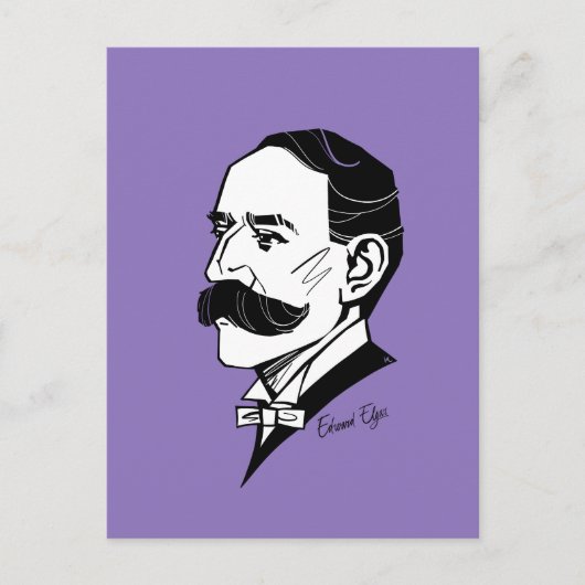Edward Elgar Briefkaart (Voorkant)