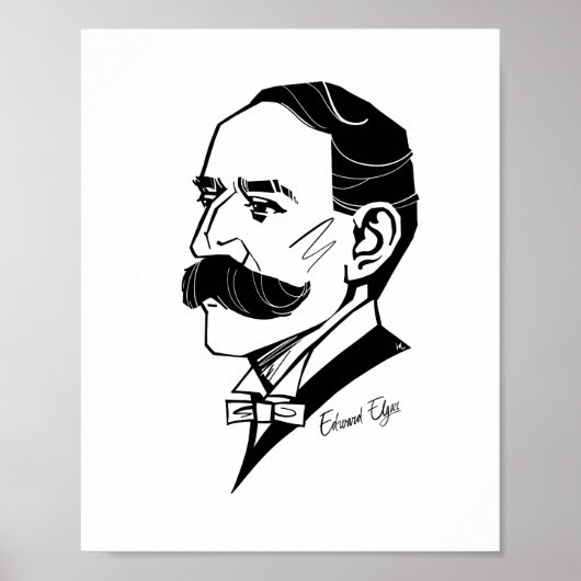 Edward Elgar Poster (Voorkant)