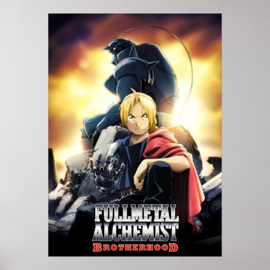 Edward en Alphonse Fullmetal Alchemist Brotherhoo Poster (Voorkant)
