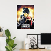 Edward en Alphonse Fullmetal Alchemist Brotherhoo Poster (Thuiskantoor)