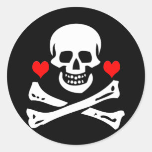 Edward England-Hearts Ronde Sticker