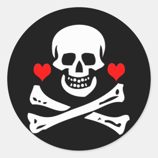 Edward England-Hearts Ronde Sticker (Voorkant)