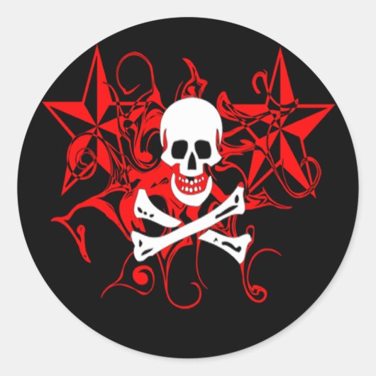 Edward England Print Ronde Sticker (Voorkant)