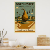Edward Everett Square Travel Poster (Keuken)