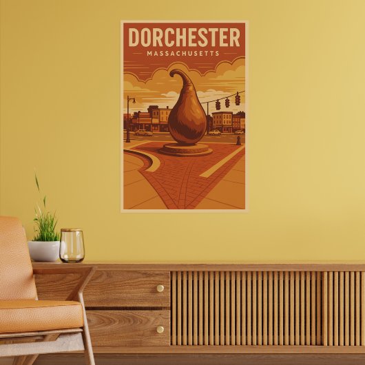 Edward Everett Square Travel Poster (Woonkamer 2)