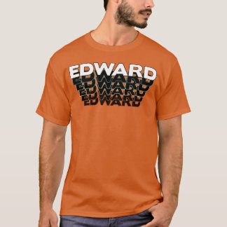 Edward Grappige Retro Vintage Zonsondergang Edward T-shirt
