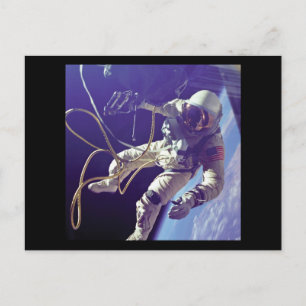 Edward H. White first American Space Walker NASA Briefkaart