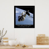 Edward H. White II drijft in de nulgraad Poster (Keuken)