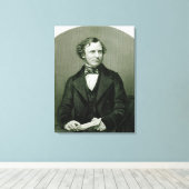 Edward Henry Smith Stanley, Lord Stanley Canvas Afdruk (Insitu (Houten vloer))