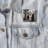 Edward, Hertog van Windsor (1894-1972) en Wallis,  Vierkante Button 5,1 Cm (In situ)