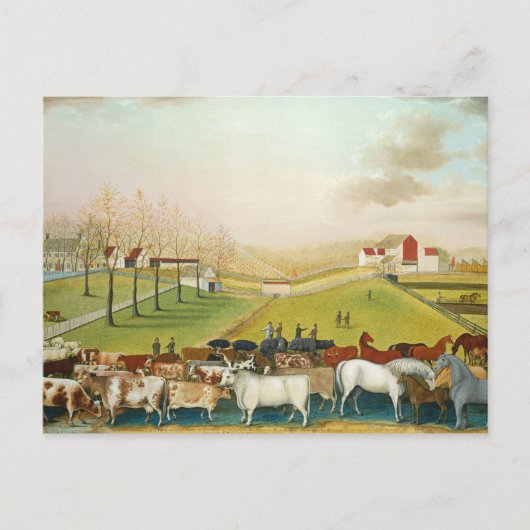 Edward Hicks - De Cornell Farm Briefkaart (Voorkant)
