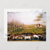 Edward Hicks - Een Uitzicht van de Indische Zomer  Briefkaart (Voorkant / Achterkant)