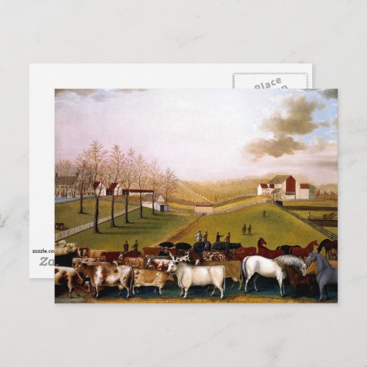 Edward Hicks - Een Uitzicht van de Indische Zomer Briefkaart (Voorkant / Achterkant)