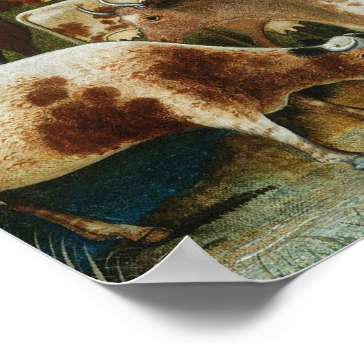 Edward Hicks - Het Cornell-Boerderij Poster (Hoek)