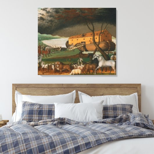 Edward Hicks - Noah's Ark Canvas Afdruk (Insitu (Slaapkamer))