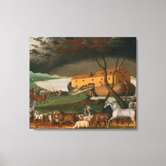 Edward Hicks - Noah's Ark Canvas Afdruk (Voorkant)