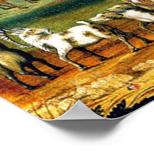 Edward Hicks - Noah's Ark Poster (Hoek)