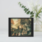 Edward Hicks Peaceable Kingdom Briefkaart (Staand voorkant)