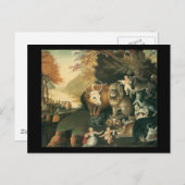 Edward Hicks Peaceable Kingdom Briefkaart (Voorkant / Achterkant)