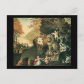 Edward Hicks Peaceable Kingdom Briefkaart (Voorkant)