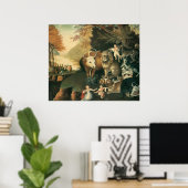 Edward Hicks Peaceable Kingdom Poster (Thuiskantoor)